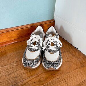 Madewell sneakers, size 6.5, brown & white & speckled